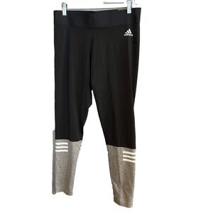 Adidas NWT Leggings Pants Gray Stretch Yoga Athletic WSID Tight CD7775 Women's L